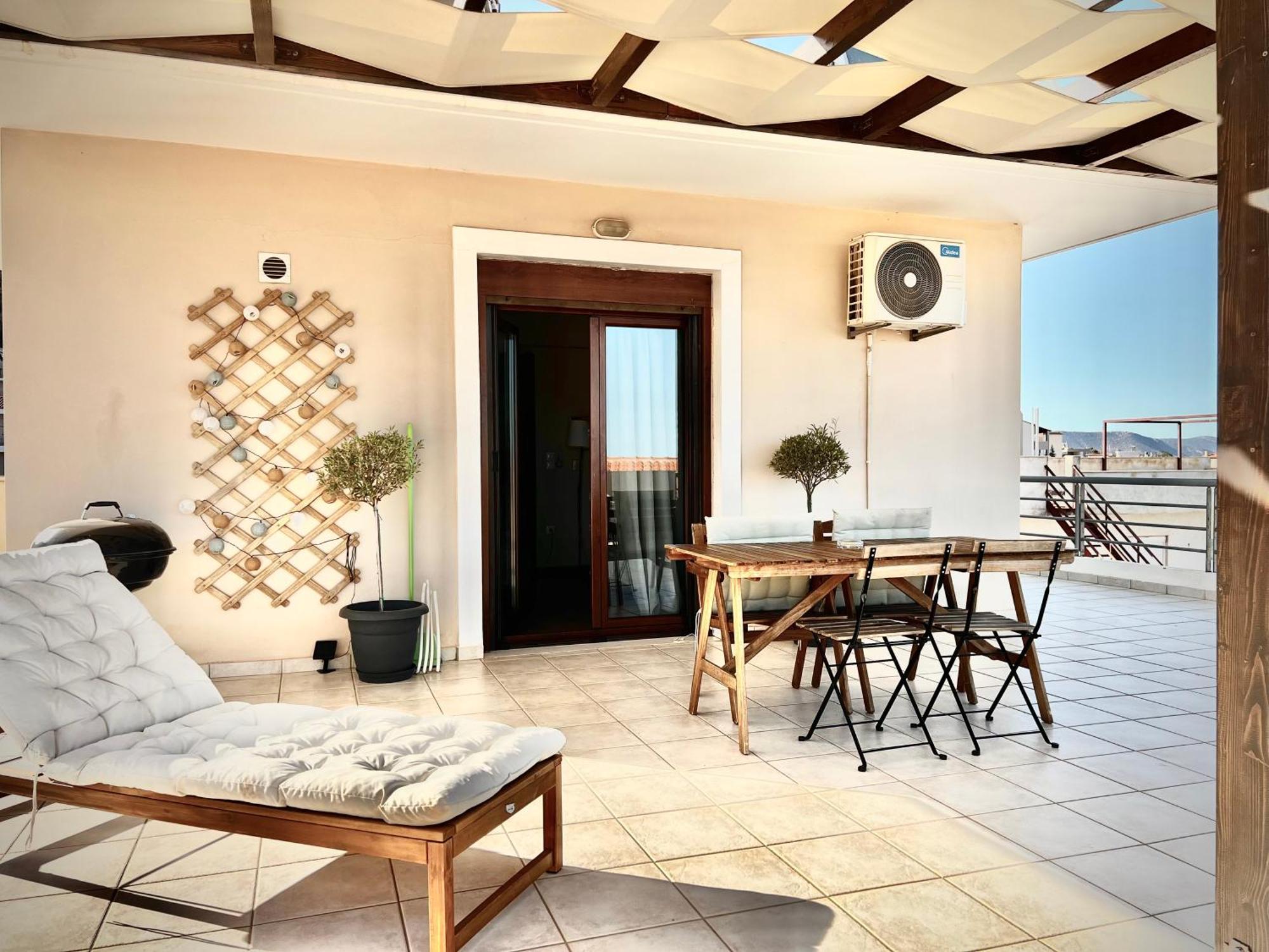 Sunrise Studio With Unhindered View To The Sea. Nea Makri Ngoại thất bức ảnh